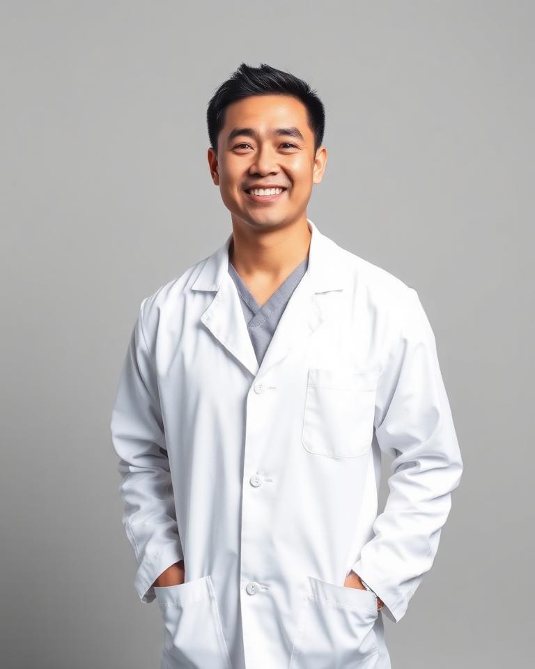 Medical Director headshot in lab coat