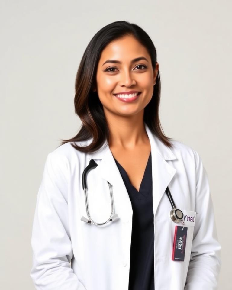 Primary care clinician badge ready portrait